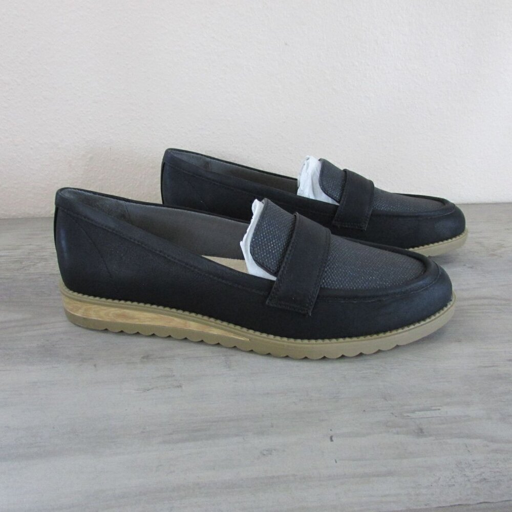 Dr. Scholl's Women's 7.5 Jetset Band Slip On Loafer Shoe - Black